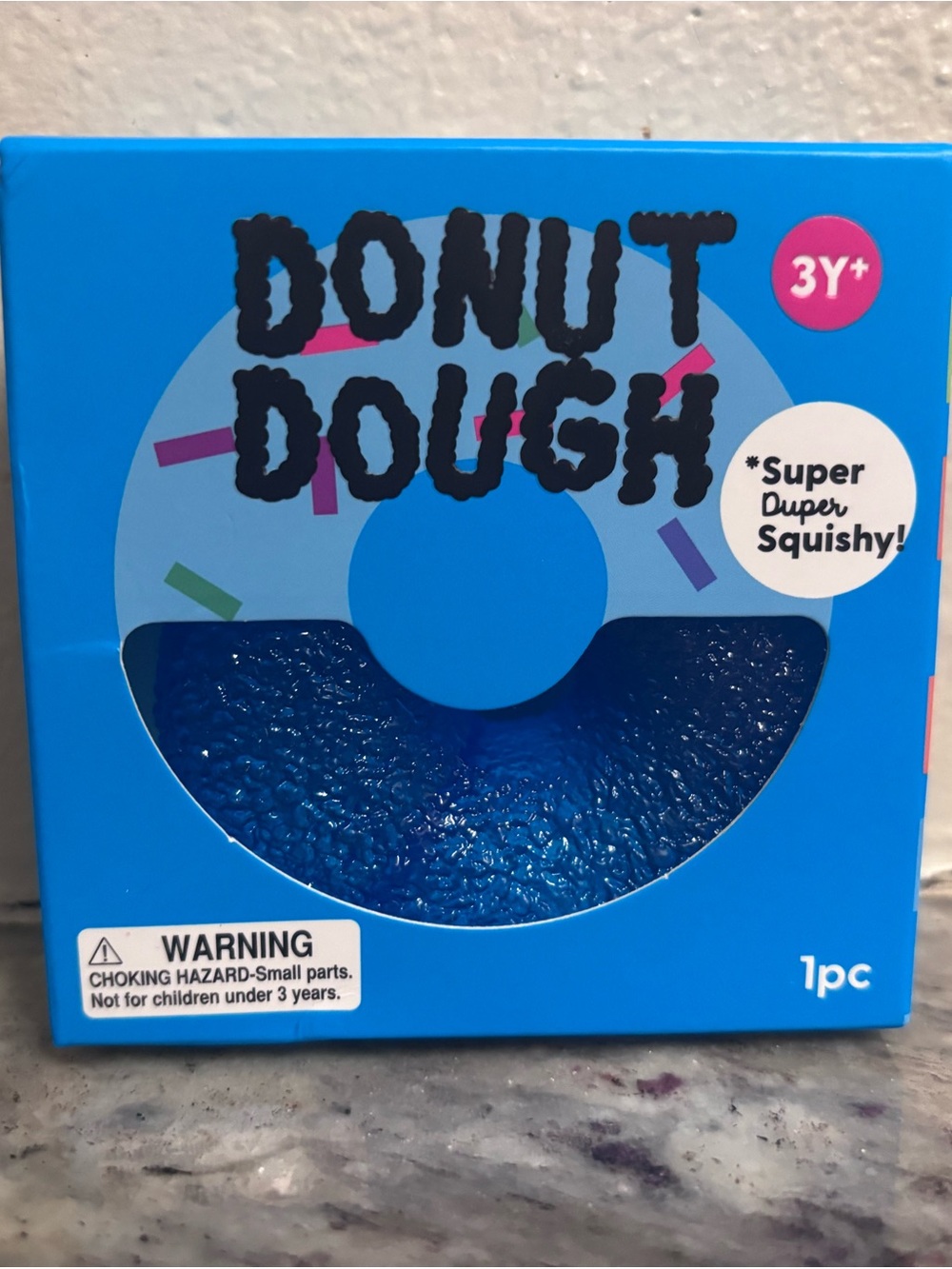 J’adore Blue Donut Dough Squishy Toy